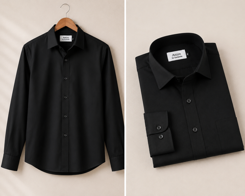Men’s Black Formal Shirt Slim Fit