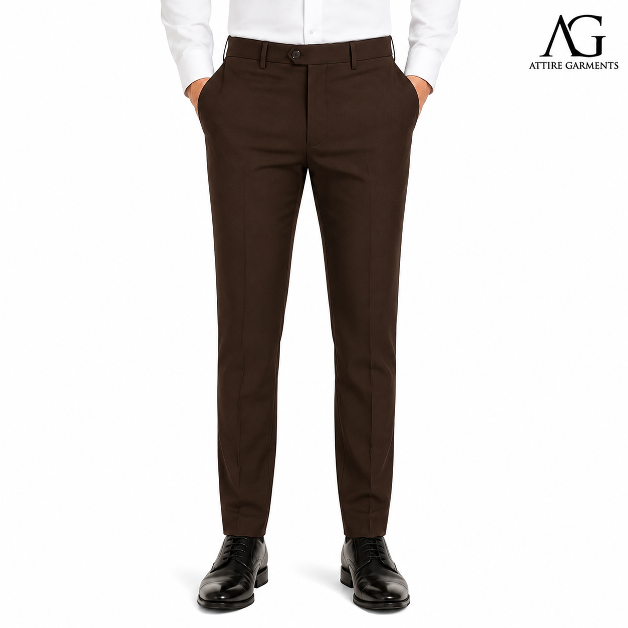 Men's Classic Chocolate Brown Dress Pant