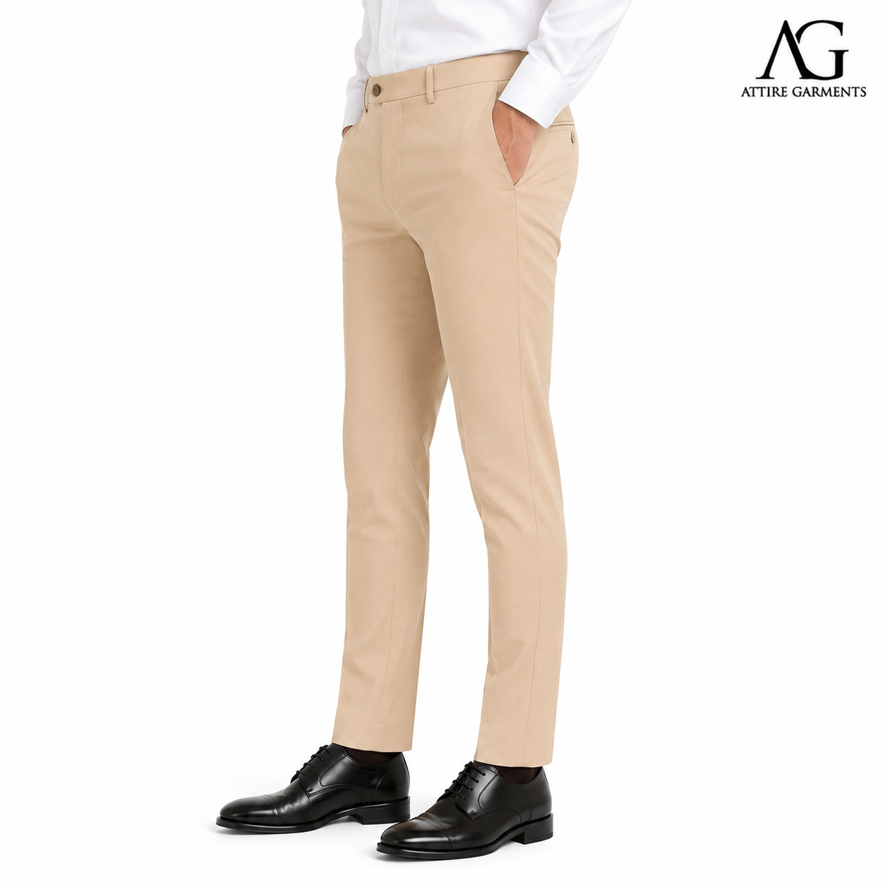 Men's Classic Beige Skin Dress Pant