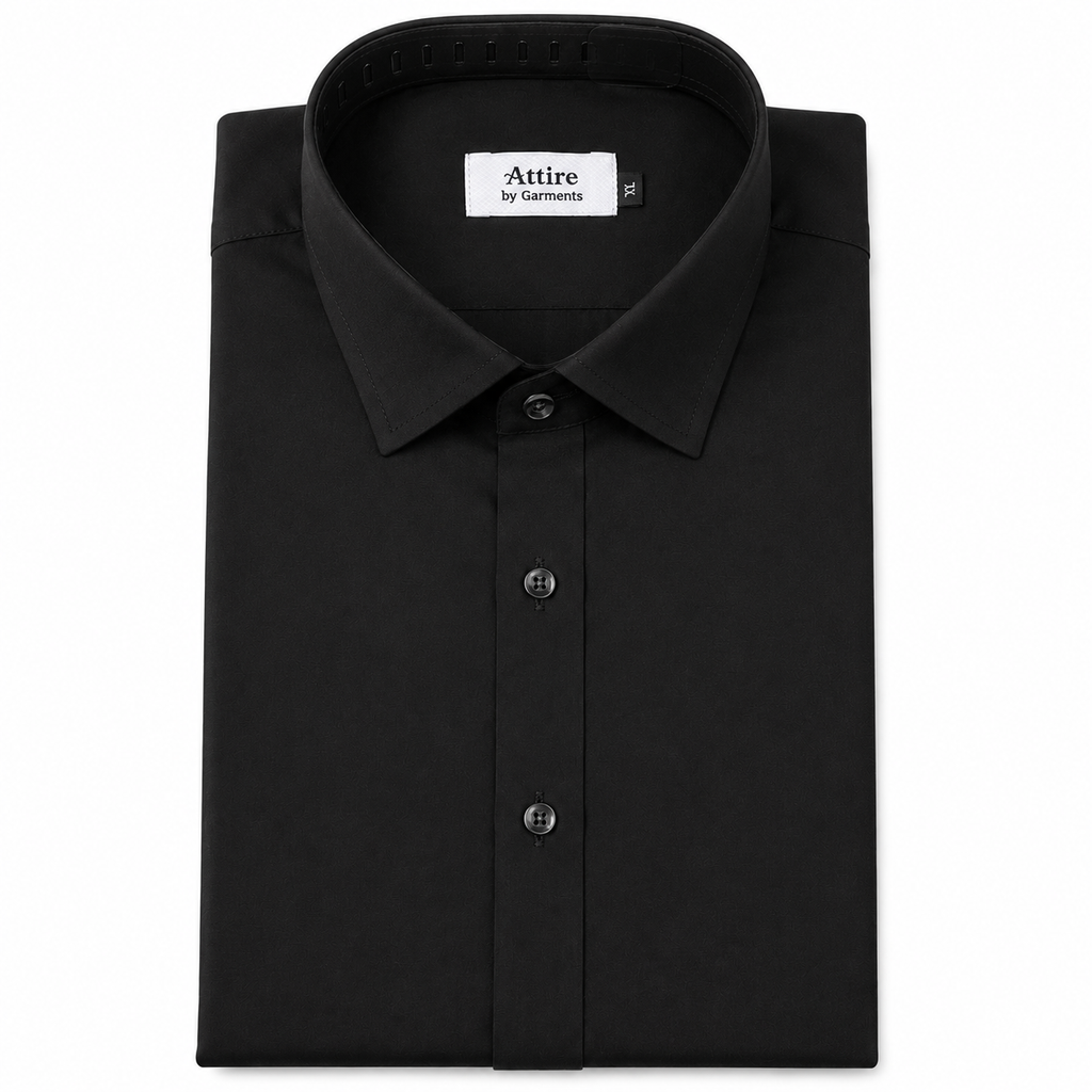 Men’s Black Formal Shirt Slim Fit