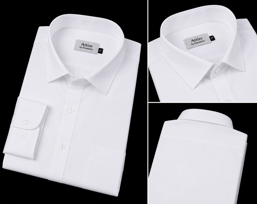 Men’s White Formal Shirt Slim Fit