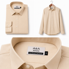 Men’s Beige Skin color Formal Shirt Slim Fit