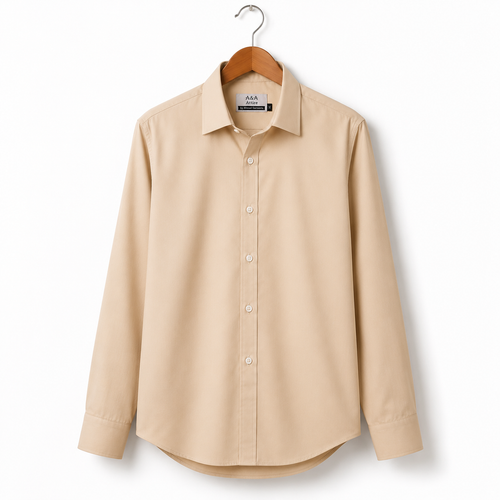 Men’s Beige Skin color Formal Shirt Slim Fit