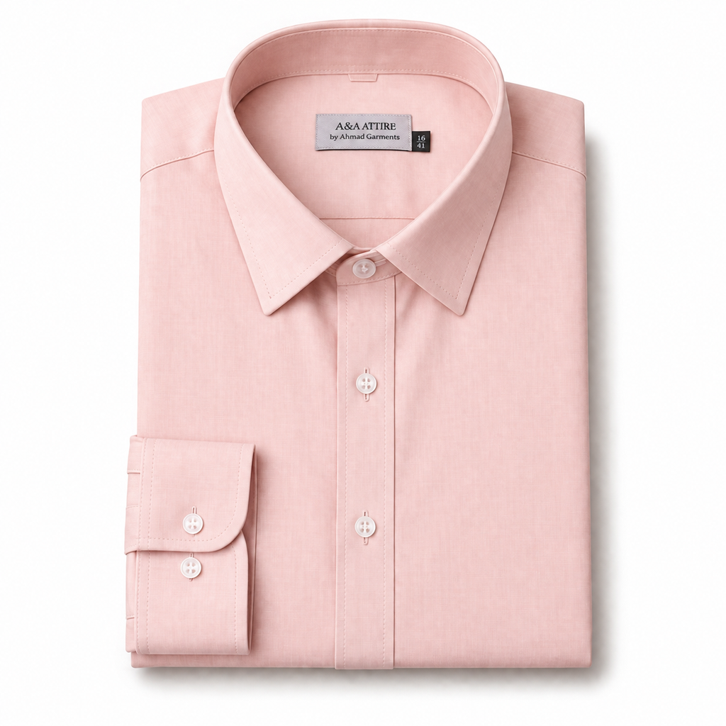 Men’s Soft Peach Formal Shirt Slim Fit