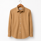 Men’s Beige Brown Formal Shirt Slim Fit –
