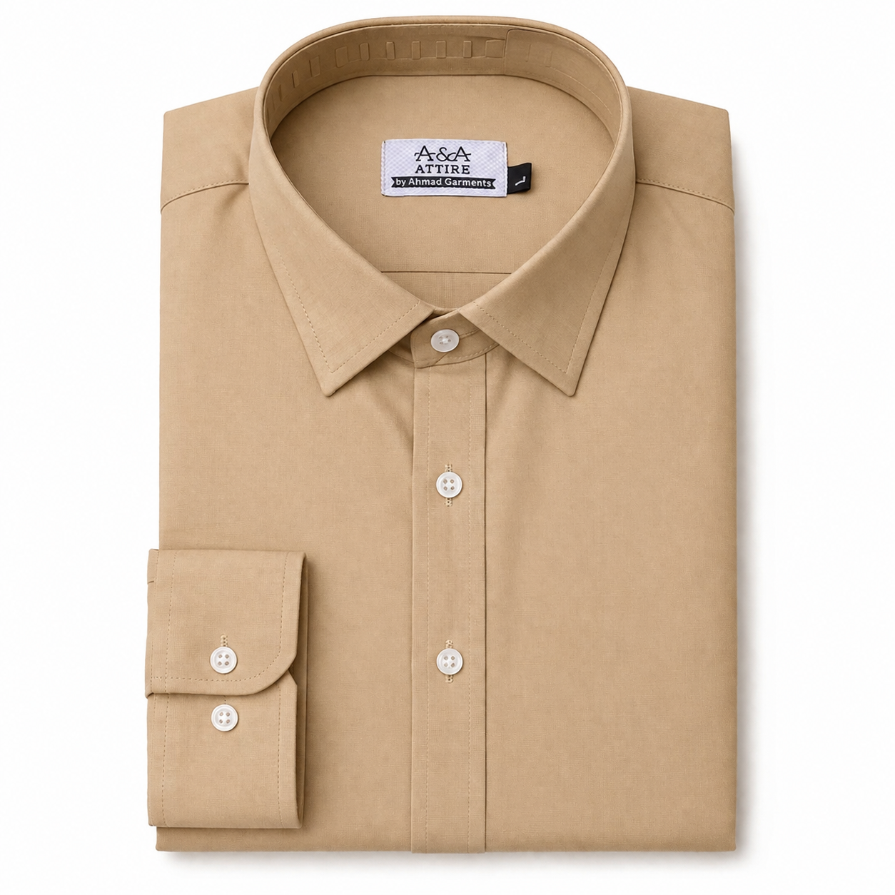Men’s Beige Skin color Formal Shirt Slim Fit