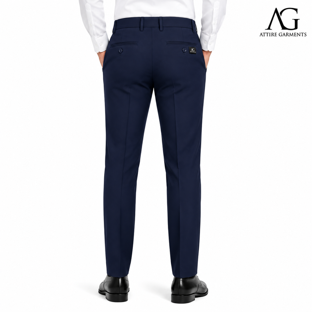 Men's Classic Navy Blue Dress Pant