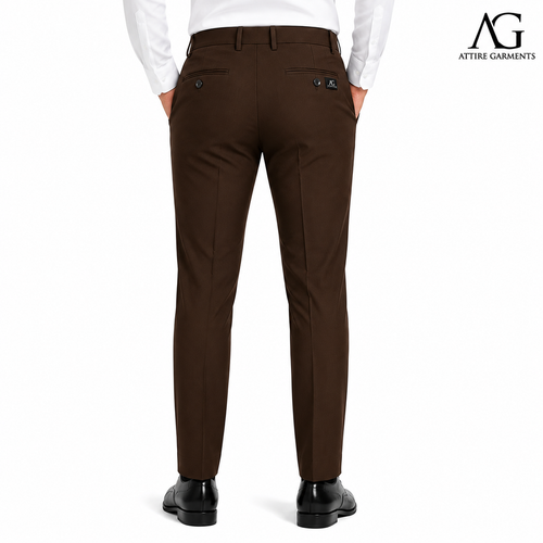 Men's Classic Chocolate Brown Dress Pant