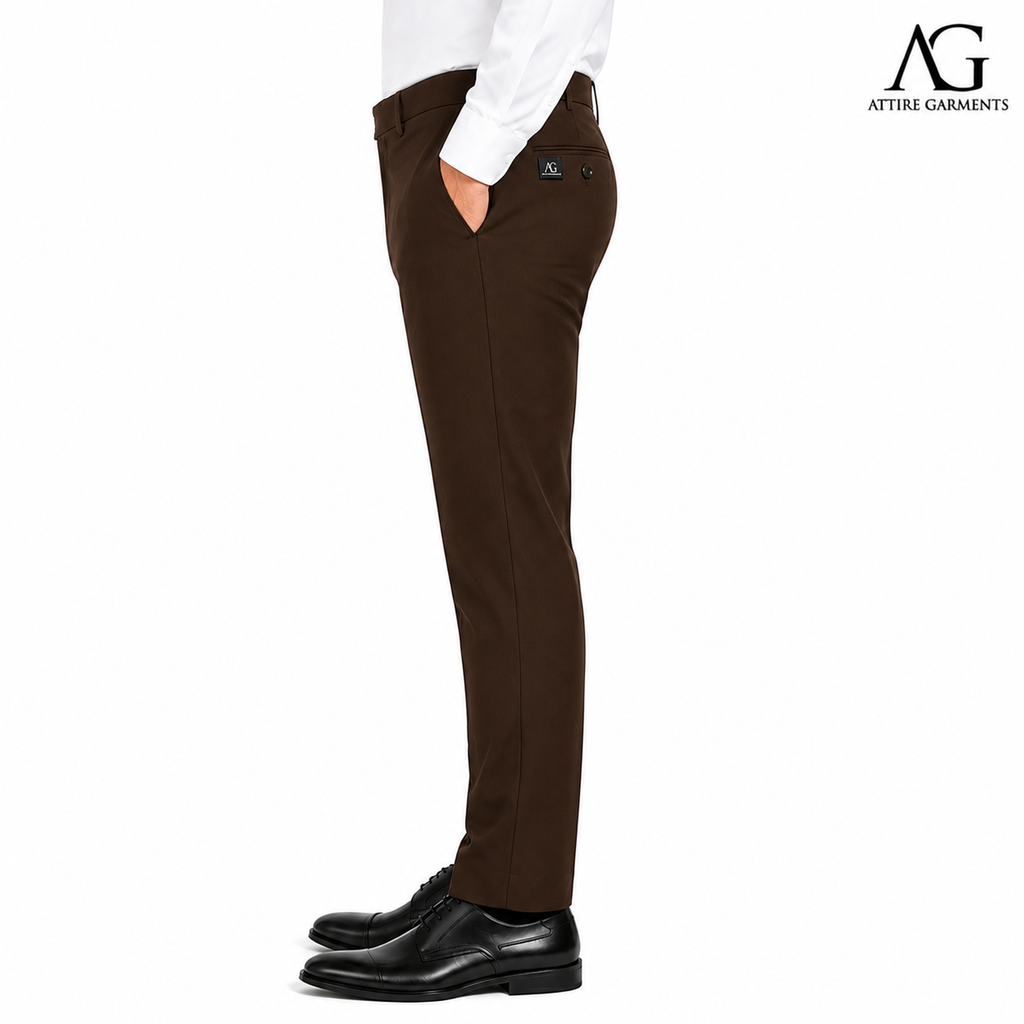 Men's Classic Chocolate Brown Dress Pant