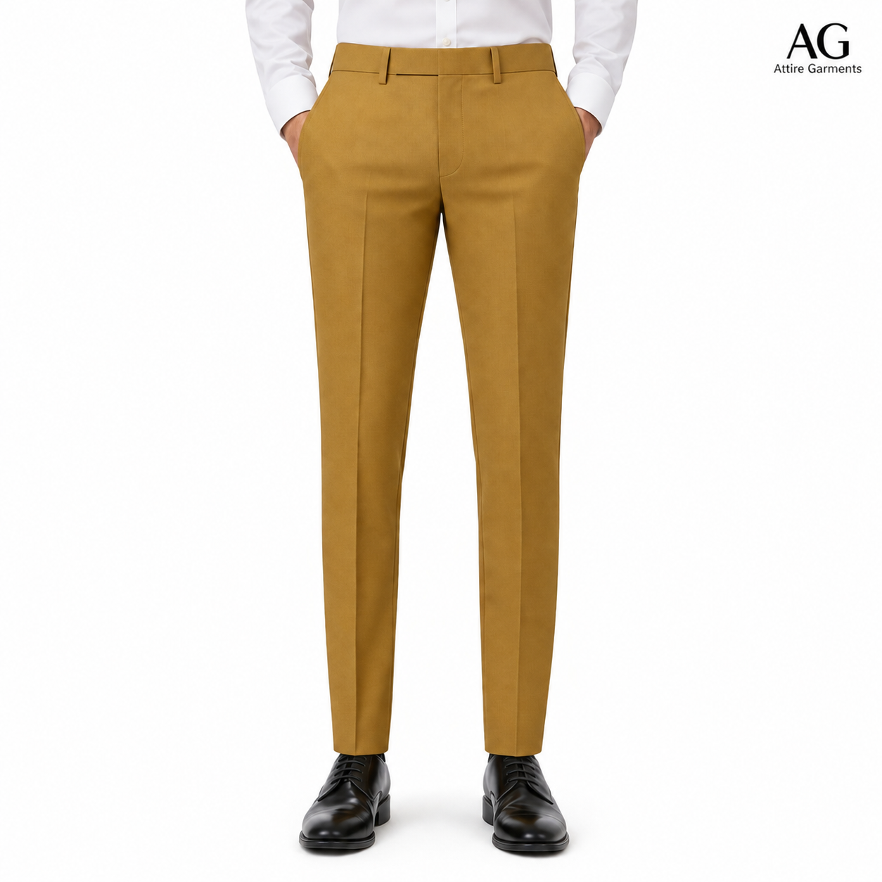 Men's Classic Khaki Brown Dress Pant