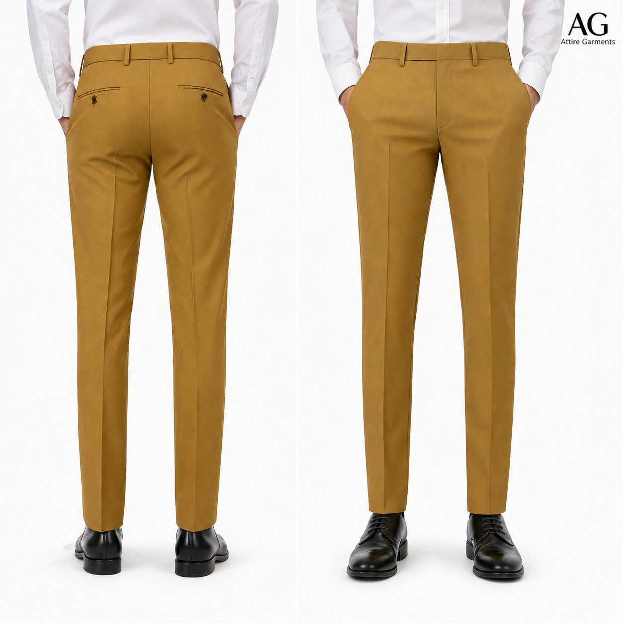 Men's Classic Khaki Brown Dress Pant
