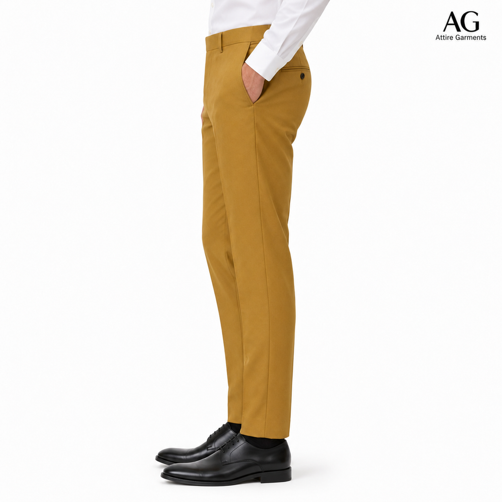 Men's Classic Khaki Brown Dress Pant