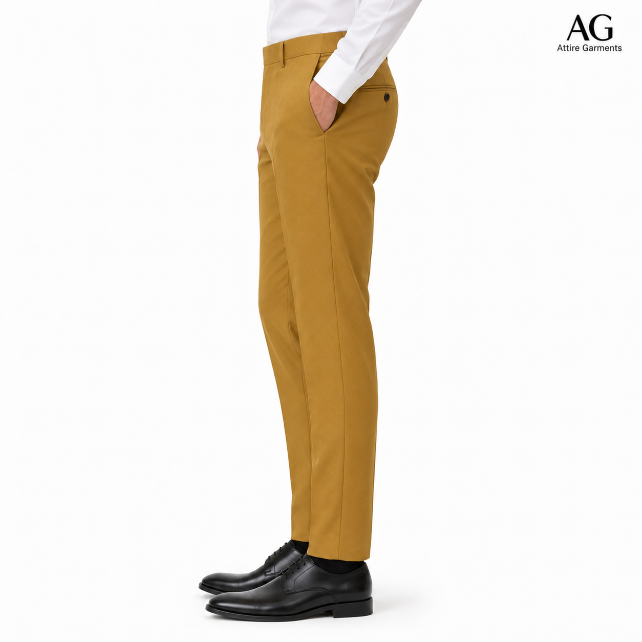 Men's Classic Khaki Brown Dress Pant
